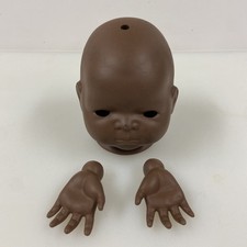 1987 Rosemary Bisque African American Med Baby Doll Head  Hands Grace S. Putnam