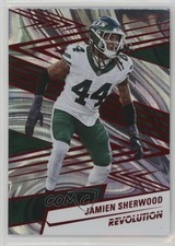 2025 Panini Revolution Red Swirl Jamien Sherwood #134 14dq