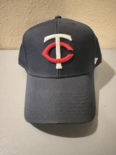 Minnesota Twins  47 Clean Up Hat Black Adjustable MLB Dad Cap NWOT
