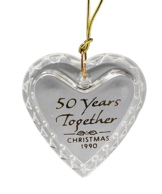 Hallmark Ornament: 1990 Fifty Years Together, QX4906, Non-Mint Box
