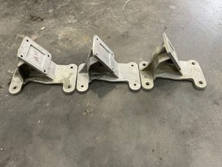 Vintage GEM Go Kart Angled Engine Mount Lot 3 Cast Aluminum Brackets