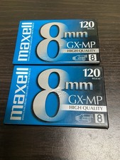 2 Pack Maxell 8mm GX-MP 8 120 Blank Camcorder Videotapes Tapes NEW Sealed