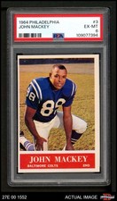 1964 Philadelphia #3 John Mackey  Colts RC HOF Syracuse PSA 6 - EX/MT