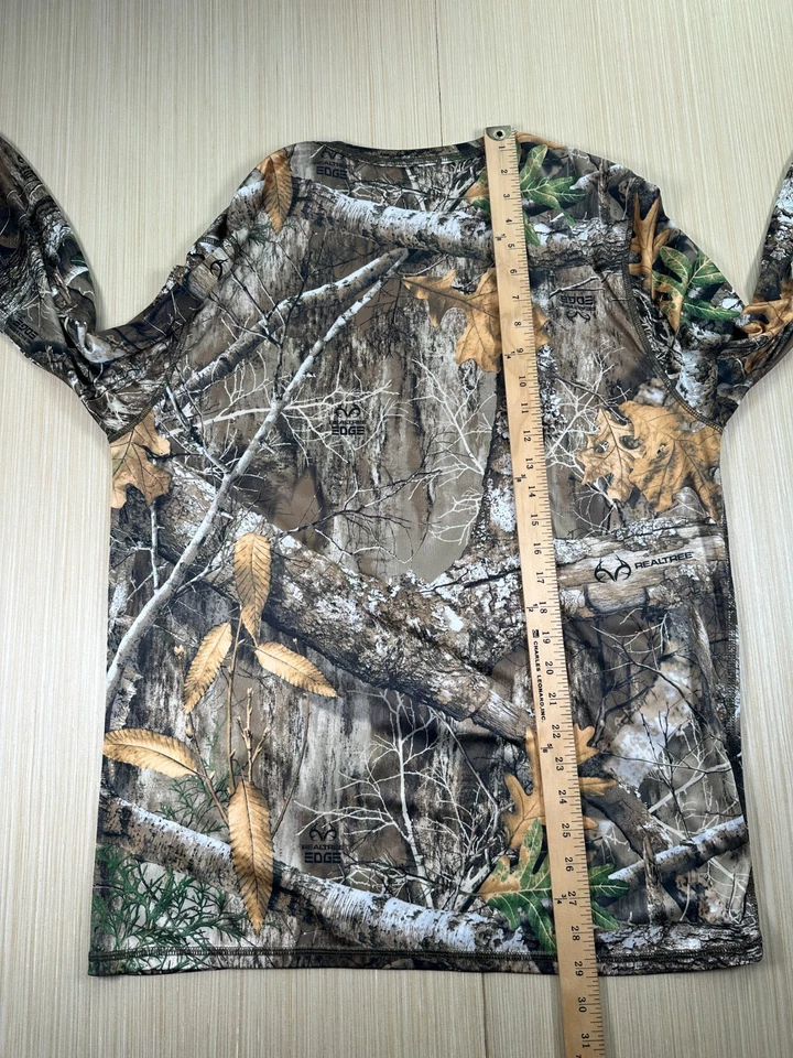 Realtree Performance Thermals Shirt Men Large Camouflage Scent Control Crew Neck - Image 4 of 4
