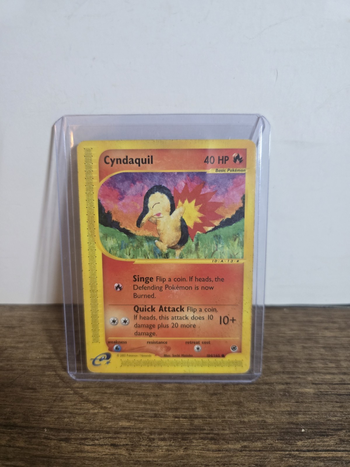 cyndaquil expedition Base Set Non Holo Number 104/165