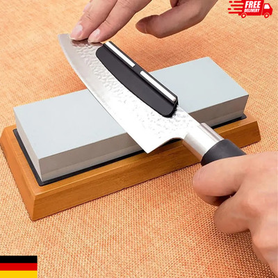 Double-Sided 1000/6000 Grit Whetstone Sharpening Stone Set for Knives and Tools