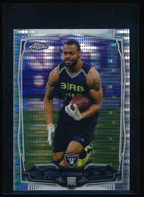 2014 Topps Chrome Mini George Atkinson III #148 Rookie Pulsar Refractor #'d /102