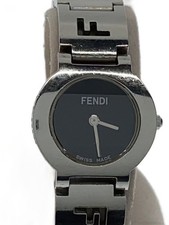 FENDI 3050L Stainless Steel 23mm Black Dial Quartz Wristwatch #2nW7455