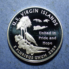 2009-S Virgin Islands Territory Washington Quarter Silver Proof