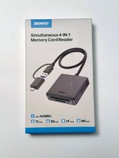 Benfei 4-IN-1 Memory Card Reader: USB-C  USB-A w/ TF, SD, CF and MS card slots