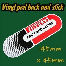 PIRELLI Rally And Racing Car Rally Monti Carlo  Classic Vinyl Sticker Sports RS