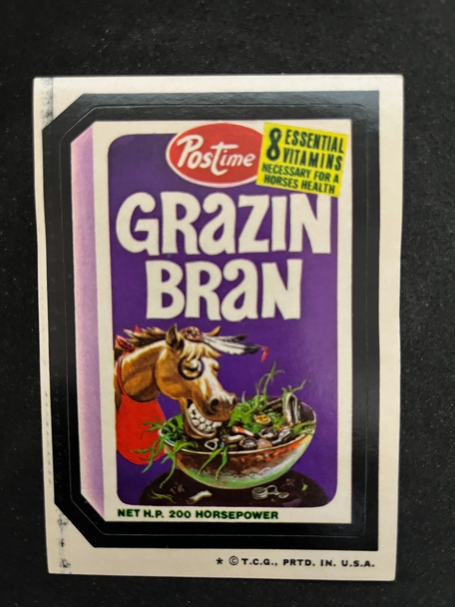 1973 Topps Original Wacky Packages Series #4 Grazin Bran VgEx | eBay