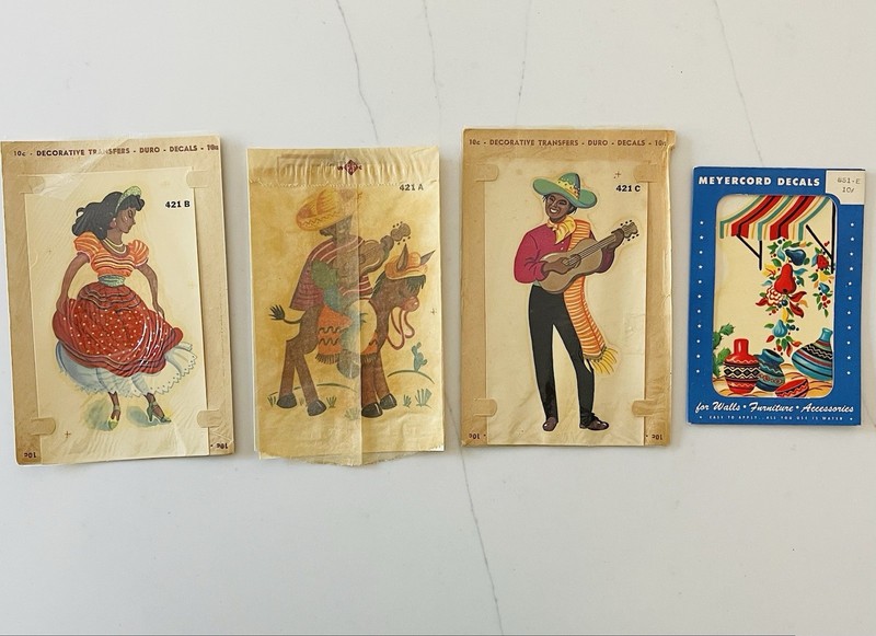 Duro & Meyercord Vintage Decorative Transfers/Decals Models 421A 421B 421C 651-E