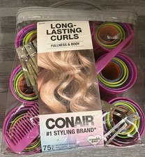 Conair Long Lasting Curls. Magnetic Rollers. 75 Assorted Sizes.
