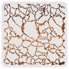 BENECREAT Crackle Drawing Stencils, 12x12inch Irregular 11.8x11.8 inches