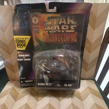 Kenner Star Wars Shadows of the Empire Boba Fett vs. IG-88 Figures w  Comic Book