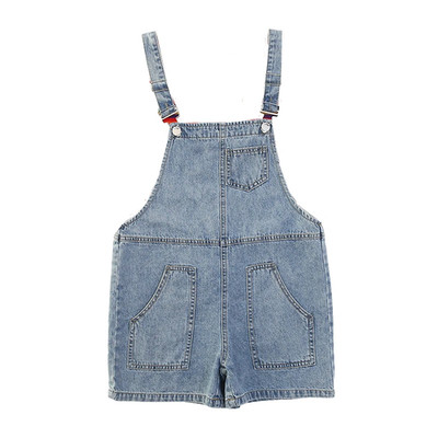 New Casual Baby Girl Summer Dungarees Denim Shorts with Straps for Kids Child So
