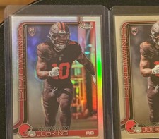 2025 Topps Chrome Football Quinshon Judkins Silver Refractor & Base Rookie Lot