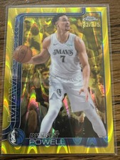 2025 Topps Chrome Yellow Lava /275 Dwight Powell #223