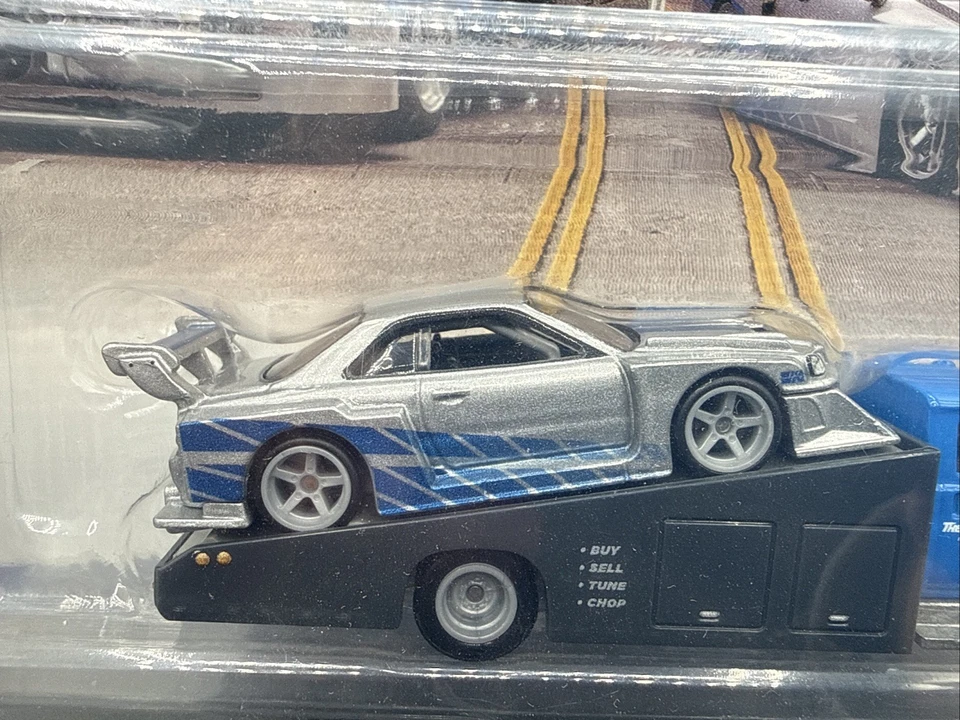 2020 Hot Wheels КОМАНДНЫЙ ТРАНСПОРТ Fast & Furious NISSAN SKYLINE R34 с защитой - Изображение 2 из 4