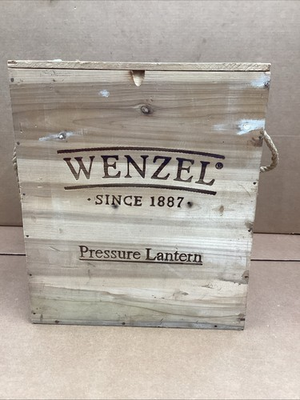 #ad Wenzel Nickel Plated Brass Kerosene Pressure Lantern 823018 New In Box $279.95