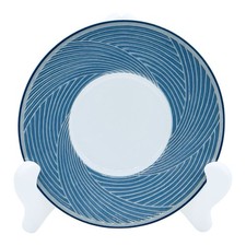 Dansk INTL Designs JACQUARD BLUE Tapestries Jack Lenor Larsen 6 1/8” Saucer NEW