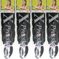 Xpression Lagos Braid Pre Stretched Braiding Hair Extension 42 46'' - Pack of 3