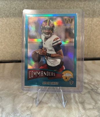 2025 Topps Chrome Jayden Daniels Aqua Refractor /199 #1975-34