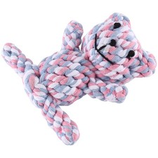 3X(Popular Chew Knot Toy Bear  Strong Puppy Dog Pet Tug War Play Cotton5552