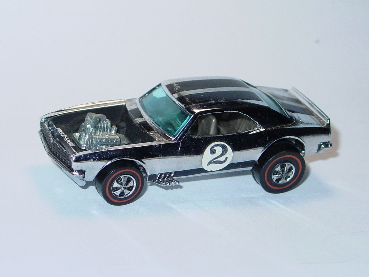 HOT WHEELS REDLINE 1969 RLC HEAVY CHEVY CAMARO -Chrome, -NICE!