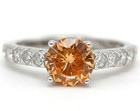 2CT  Padparadscha 925 Sterling Silver Ring Sz 6 N3-4 — photo 1