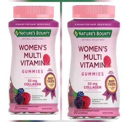 Nature's Bounty Optimal Solutions Women's Multivitamin - 80 Gummies (Pack of 2)