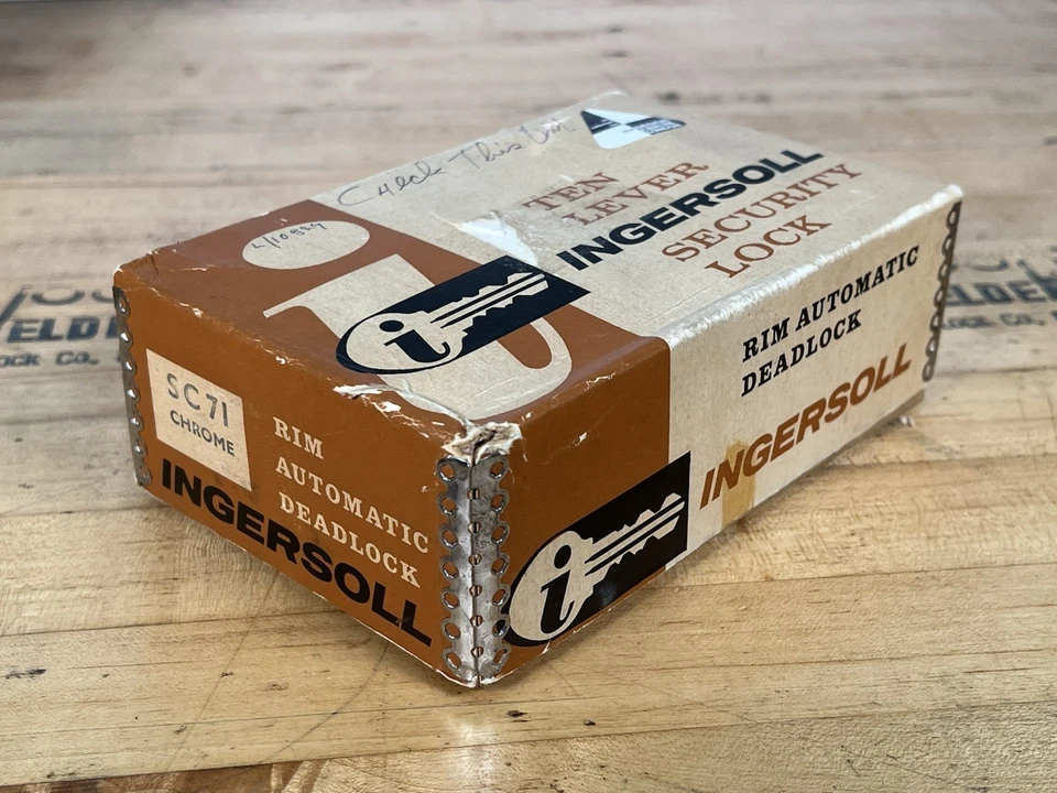 Llanta Ingersoll Deadlock Automático SC71 Cromo - Nuevo Stock Antiguo - Hecho en Inglaterra Foto 2 de 3