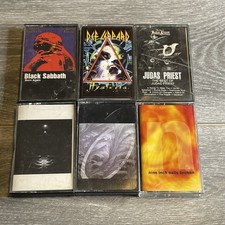 Lot of 10 Cassette Tapes-Def Leppard,Queen, Van Halen, Judas Priest