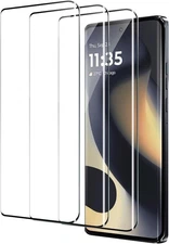 3 Pack for Motorola Moto Edge 2024 Screen Protector Tempered Glass, 3D Protectio