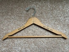 Vintage Hotel Taft New York City Wood Coat Hanger Advertising