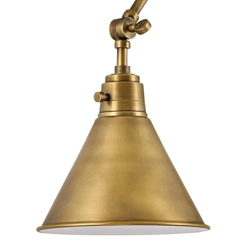Hinkley Arti 18 1/4" Heritage Brass Adjustable ArmPlug-In Wall Lamp - Picture 9 of 10