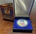 2000 American Eagle Walking Liberty Painted 1 Oz Fine Silver One Dollar Coin