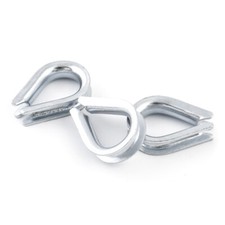 KAUSCHEN bis 30mm Verzinkt / Edelstahl V4A Drahtseil Kausche Seilöse Seilkausche