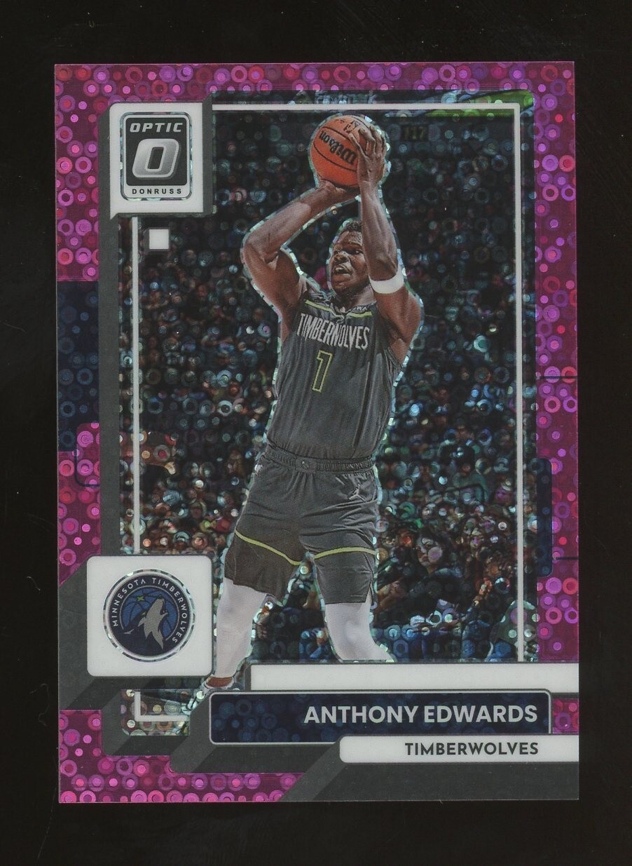 2022-23 Optic Fastbreak Pink Disco #45 Anthony Edwards Timberwolves 13/25