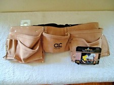 " NWT " CLC Work Gear  1370X3 Leather Work Apron 8 Pockets " GREAT GIFT ITEM "