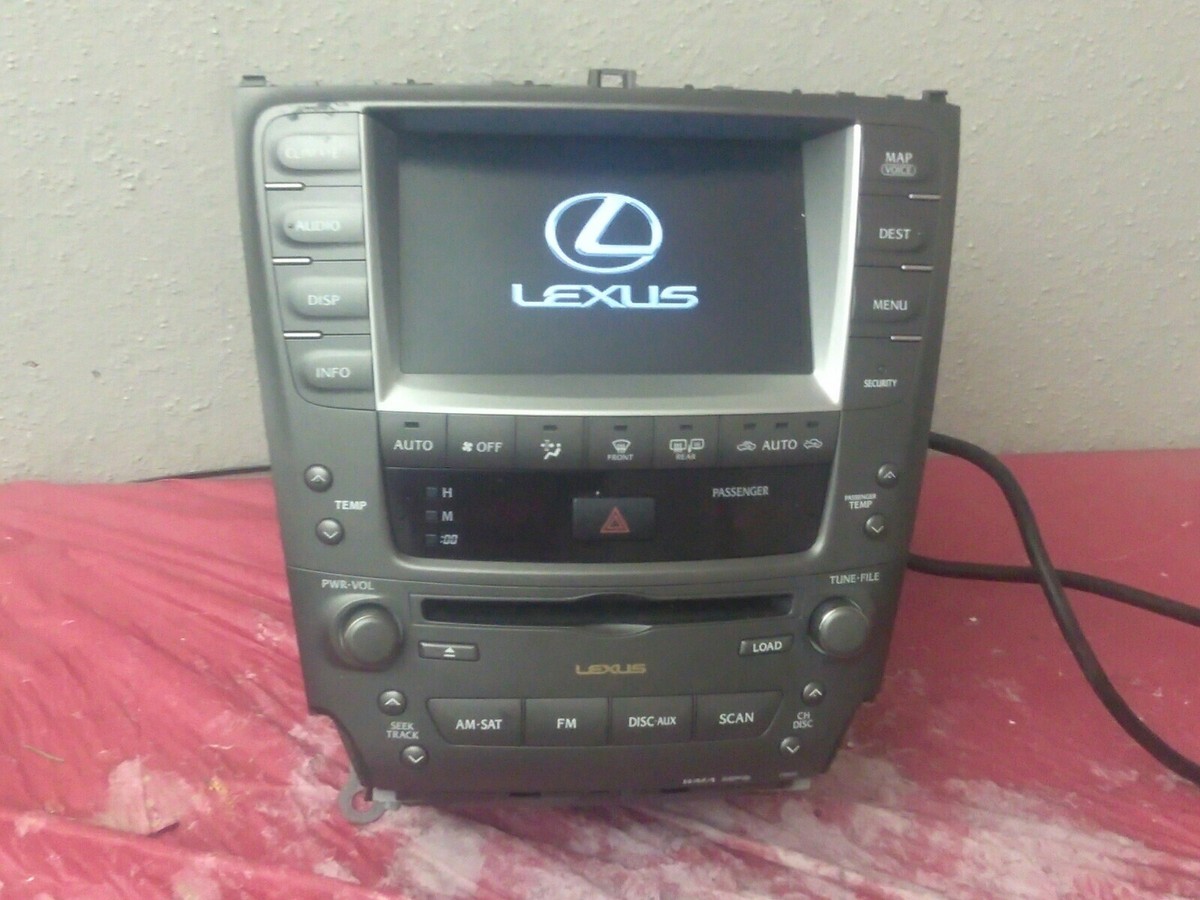 06-08 LEXUS IS250 IS350 NAVIGATION GPS TOUCH SCREEN RADIO CD