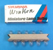 10 Vintage NOS Sylvania Miniature Lamp Bulbs PR 18