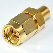 SMA male plug to MCX female jack straight RF Coaxial adapter connector Converto