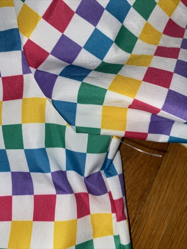 NWOT VANS Kastle Rainbow Checkered Mesh Hooded Full Zip Windbreaker Jacket Small - Picture 12 of 12