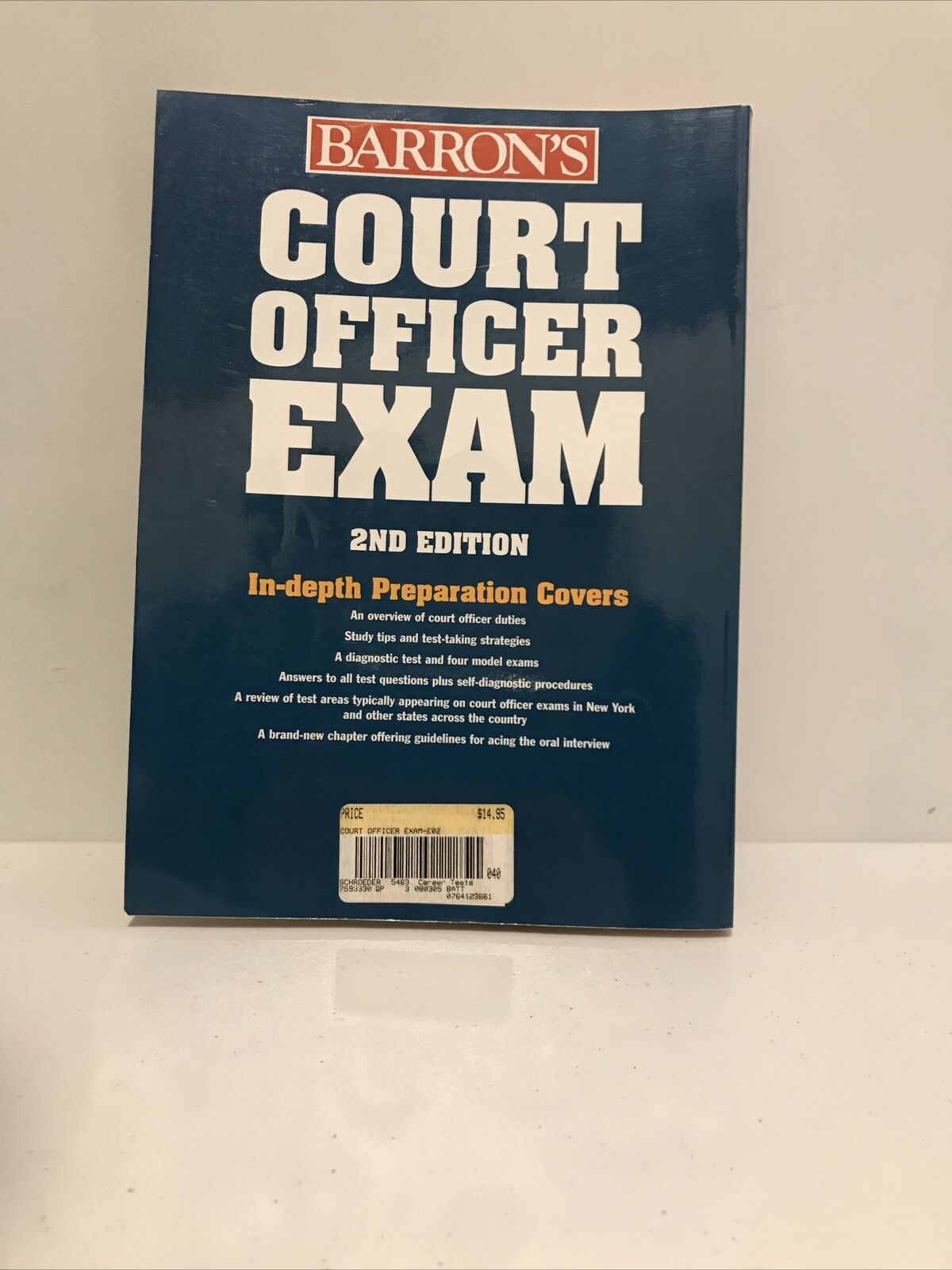 Court Officer Exam Including Bailiff, Sheriff, Marshall, Courtroom