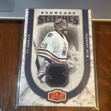 Ty Conklin 2006-07 Flair Showcase Showcase Stitches Relic #SS-TC Blue Jackets