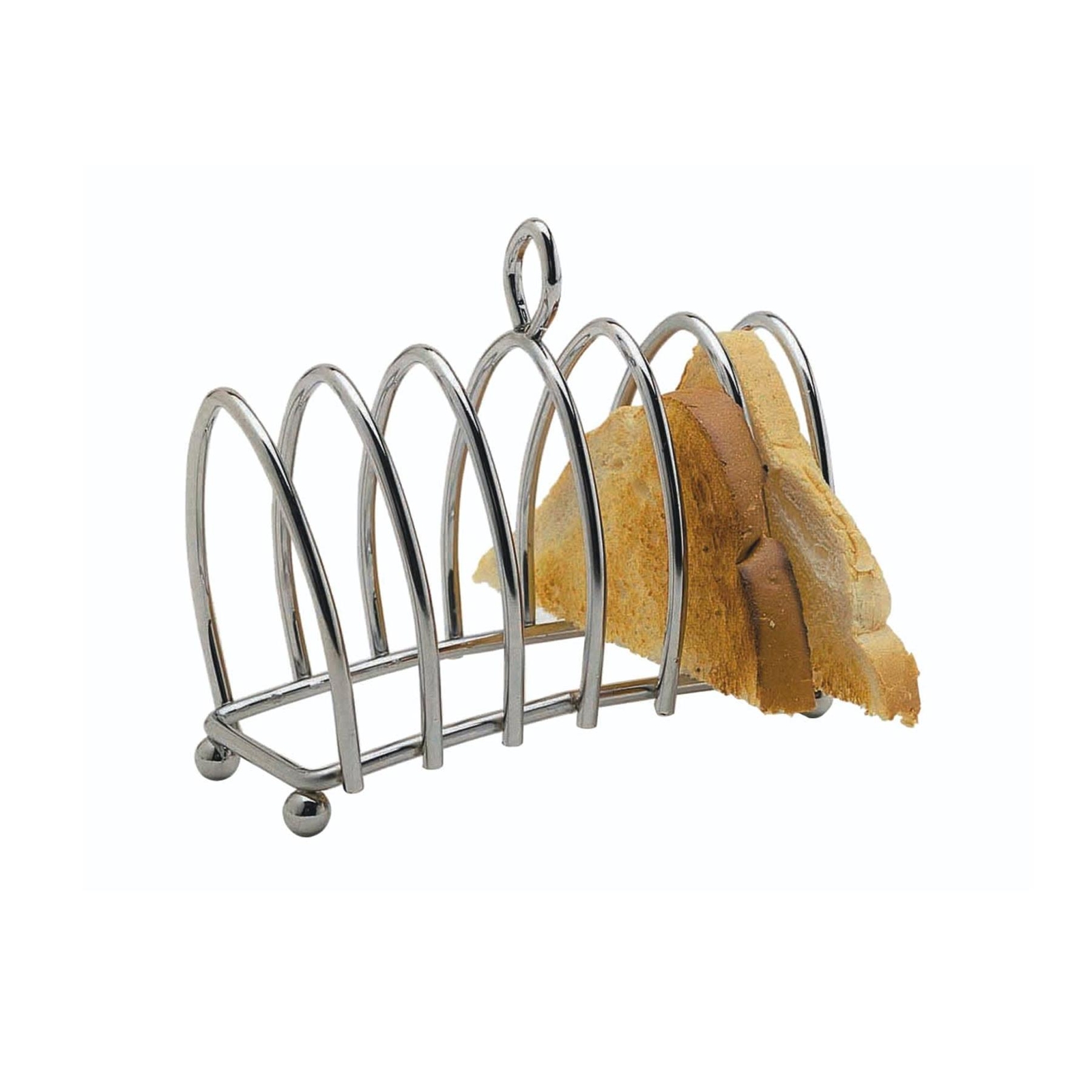 KitchenCraft Chrome Plated Six Slice Toast Rack
