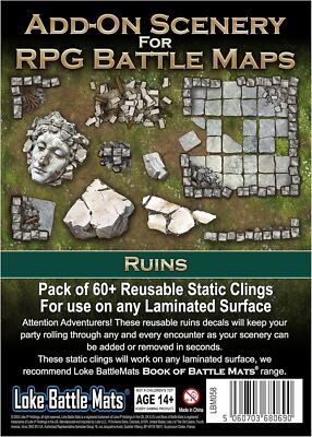 ADD-ON LANDSCHAFT FÜR RPG SCHLACHTKARTEN RUINEN