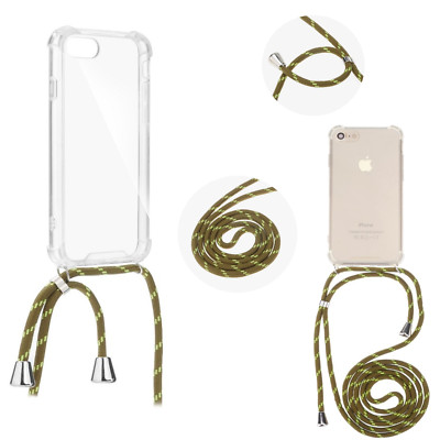Hülle mit Band Schutzhülle Handykette Schnur Seil Case Cover Tasche ver. Handy